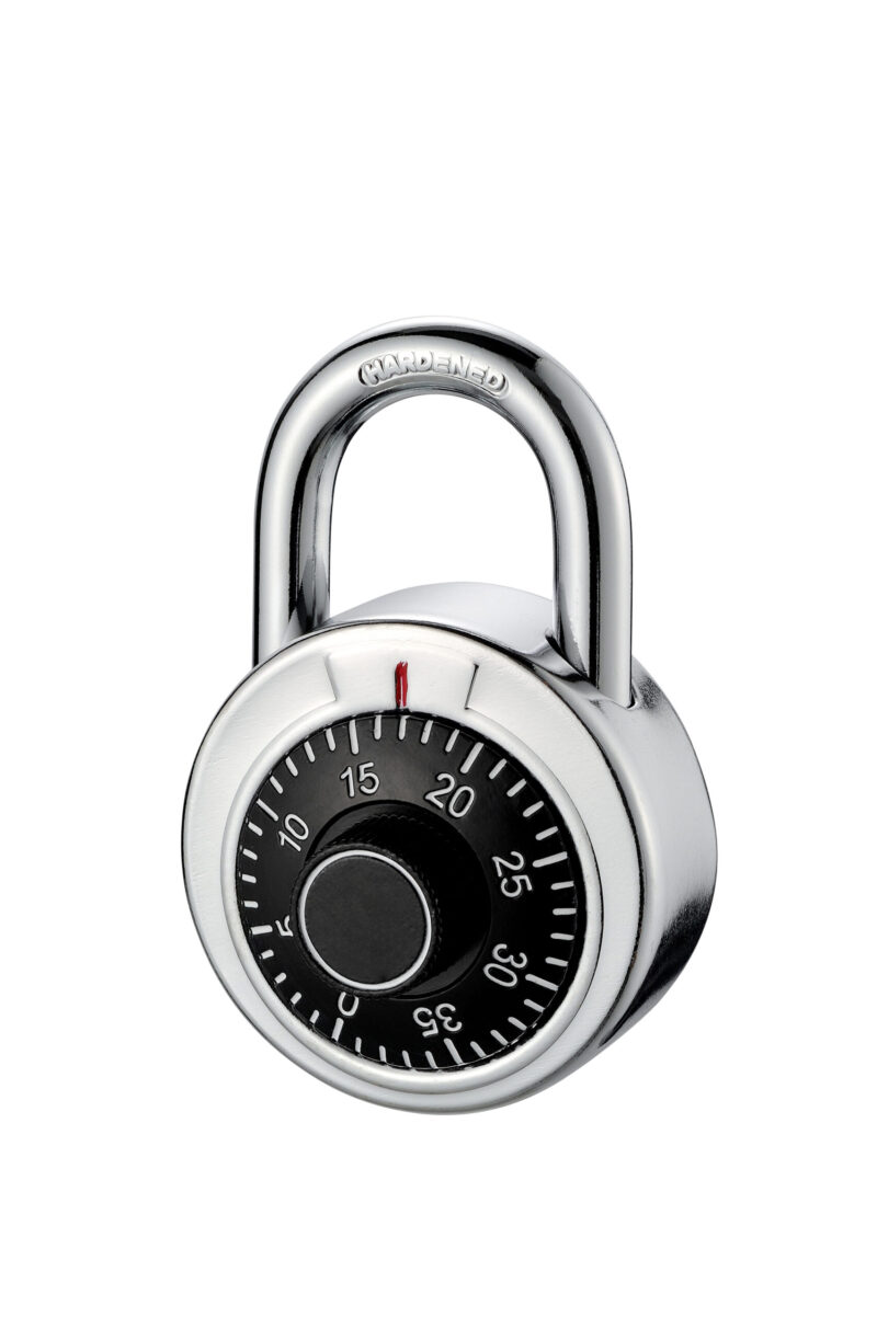 Candado Feiteli AH501 de combinación numérica de 50 mm con cuerpo metálico y arco de acero